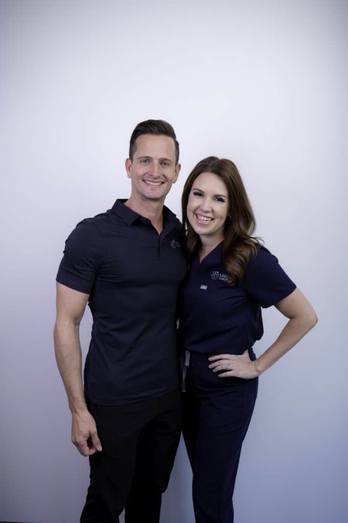 Daniel Stringer, CEO of Total Care Connections, with his wife Danielle Stringer, Director of Nursing, both smiling for the camera.